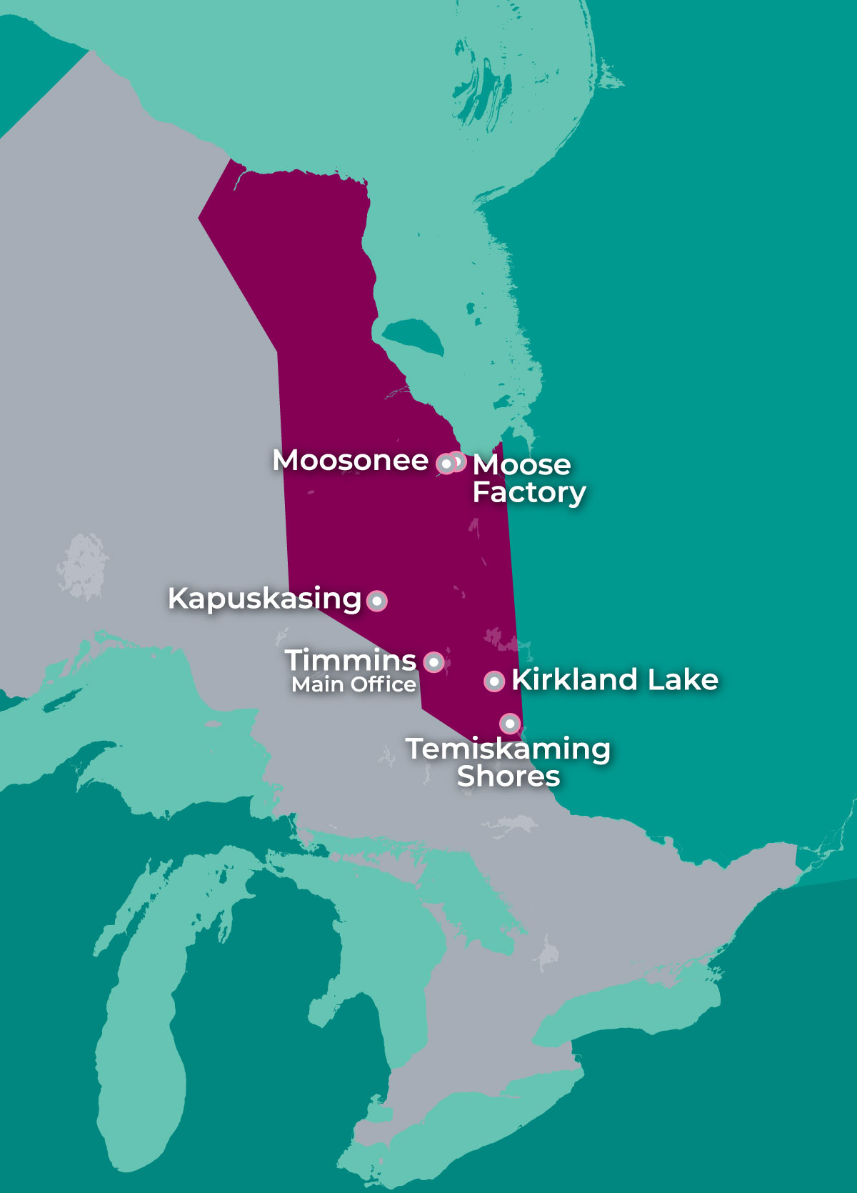 inspire centre map locations